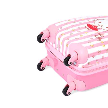 Детский чемодан BAUDET HELLO KITTY белый-розовый из поликарбоната 32 см