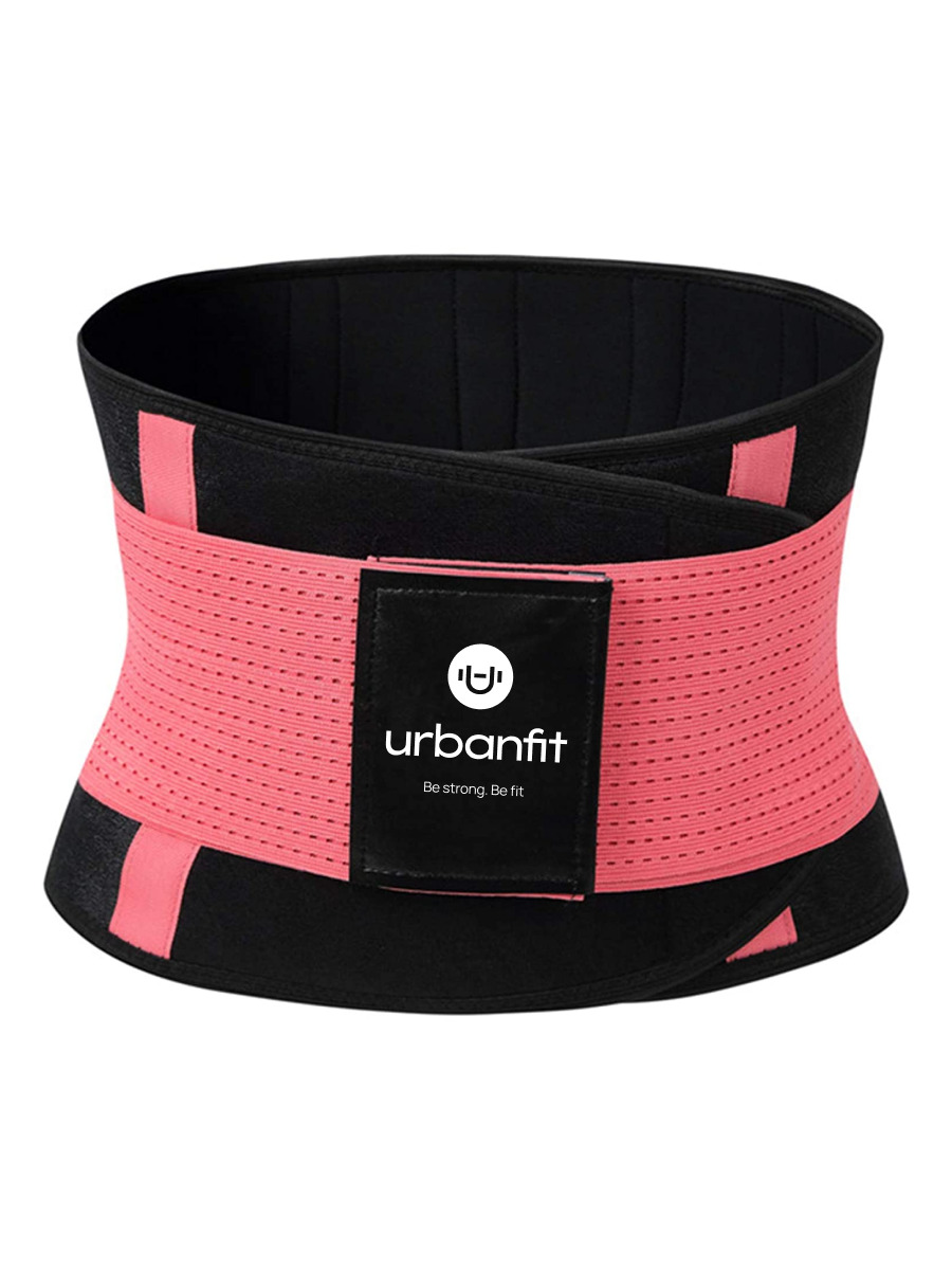 Пояс для похудения Urbanfit розовый размер L - фото 1