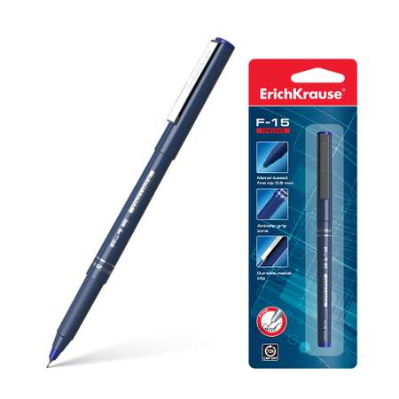 Ручка капиллярная ERICH KRAUSE F 15 синий 1 шт
