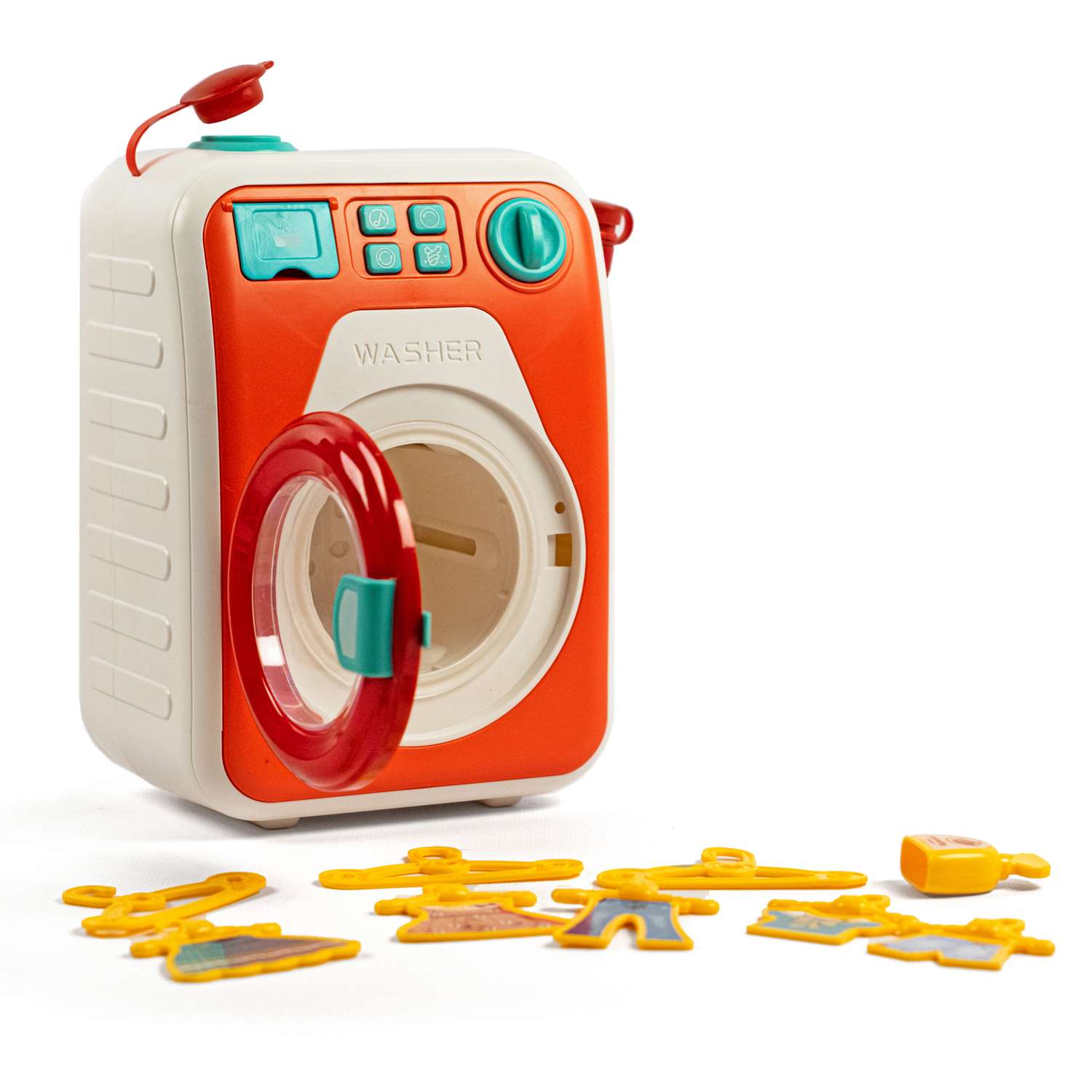 Игрушечная стиральная машина SHARKTOYS возможность работы с водой - фото 1