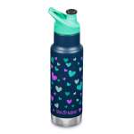 Детская термобутылка Klean Kanteen Insulated Kid Classic Narrow 12oz Navy Hearts 355 мл