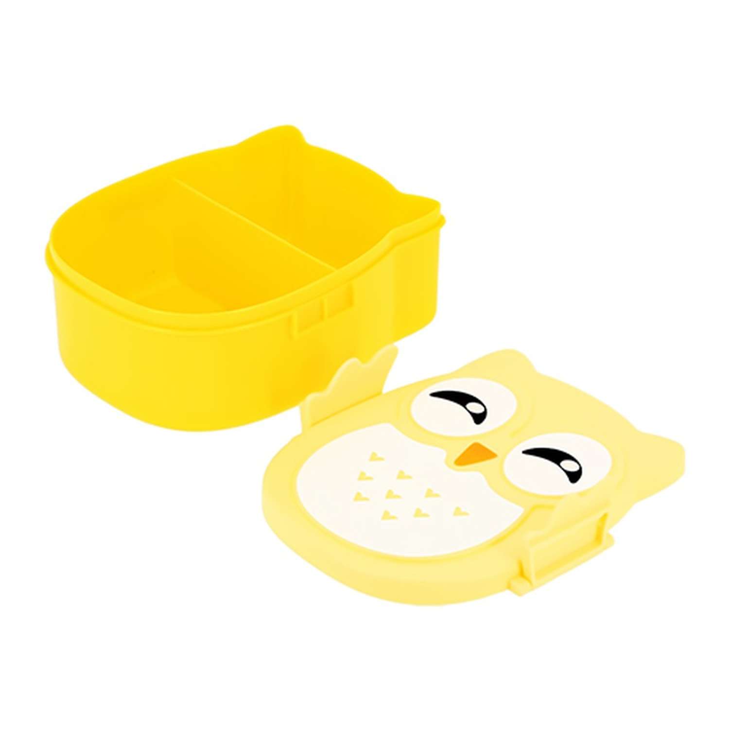 Ланч-бокс FUN owl yellow 16 см - фото 2