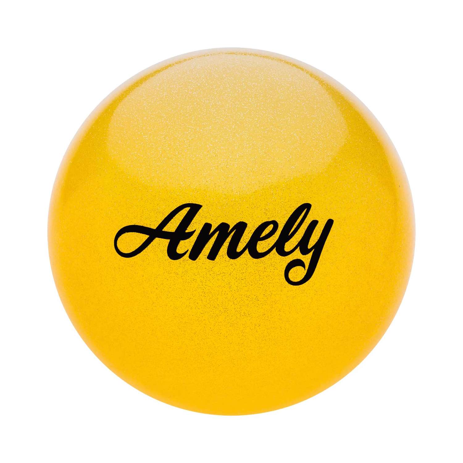 Мяч Amely для художественной гимнастики AGB-102-19-yellow - фото 1