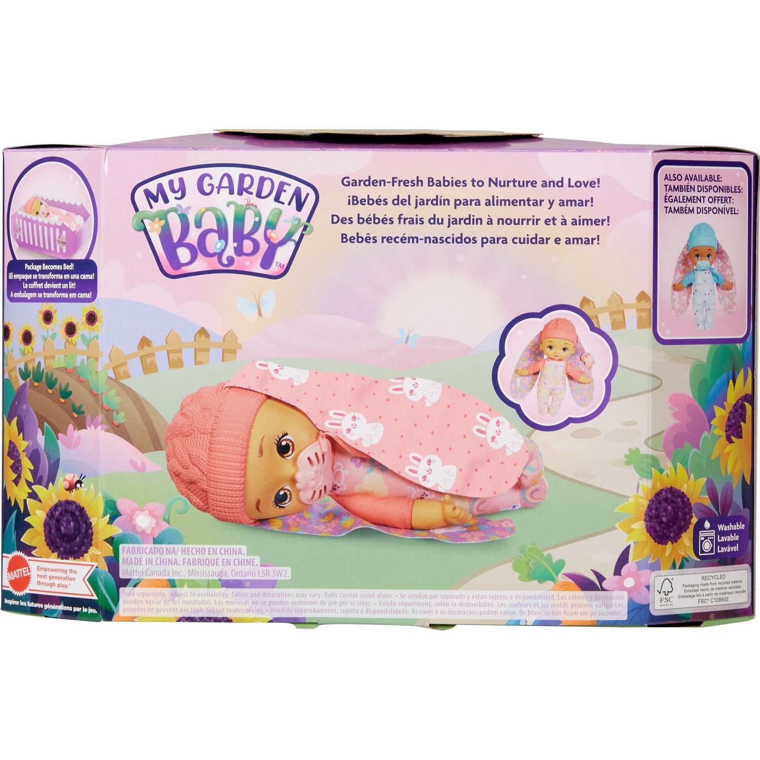 Mattel-MATTEL MY GARDEN BABY MY FIRST BABY BUNNY HGC10(HGC10