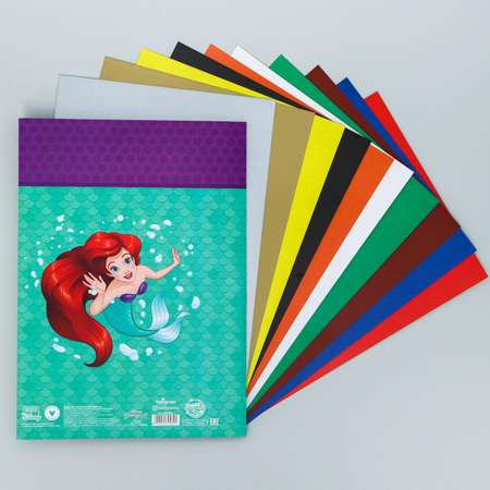 Картон Disney цветной мелованный «Русалочка» А4 10 листов