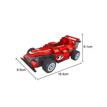 Конструктор развивающий детский KEYIXING Автомобиль F1 с пультом управлением 205 деталей