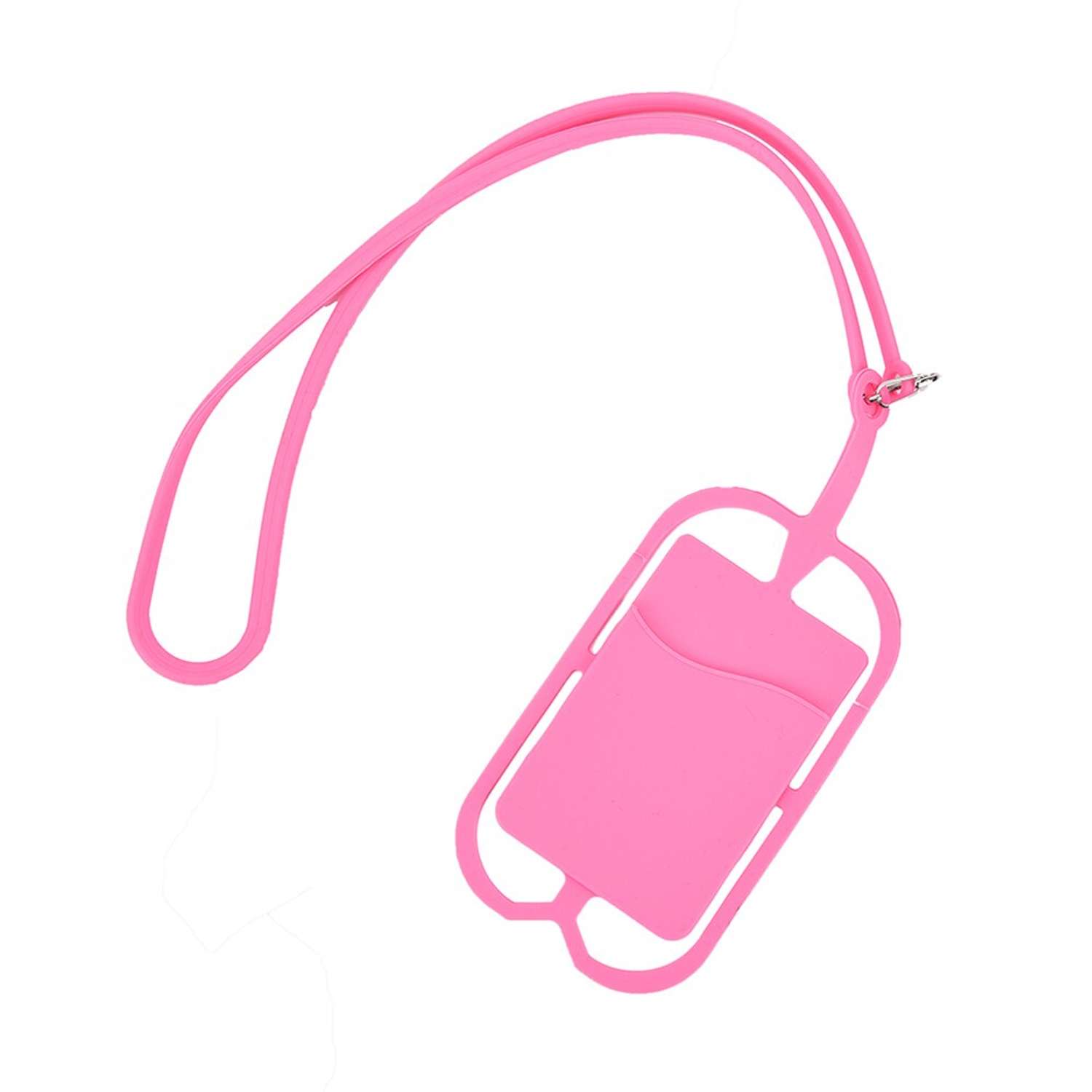 Держатель телефонный Keyprods C отделением для карты розовый - фото 1