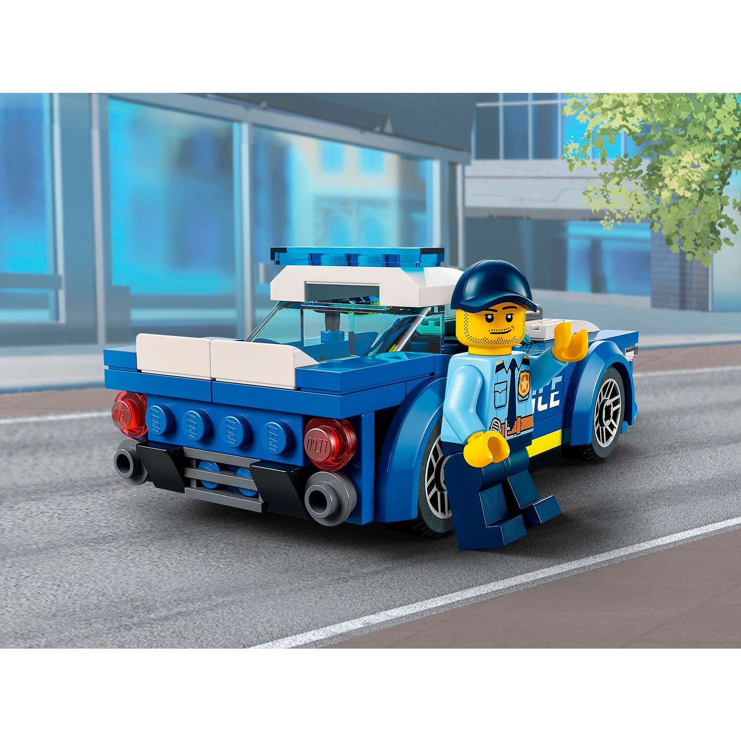 Конструктор детский LEGO City Полицейская машина 60312 - фото 11