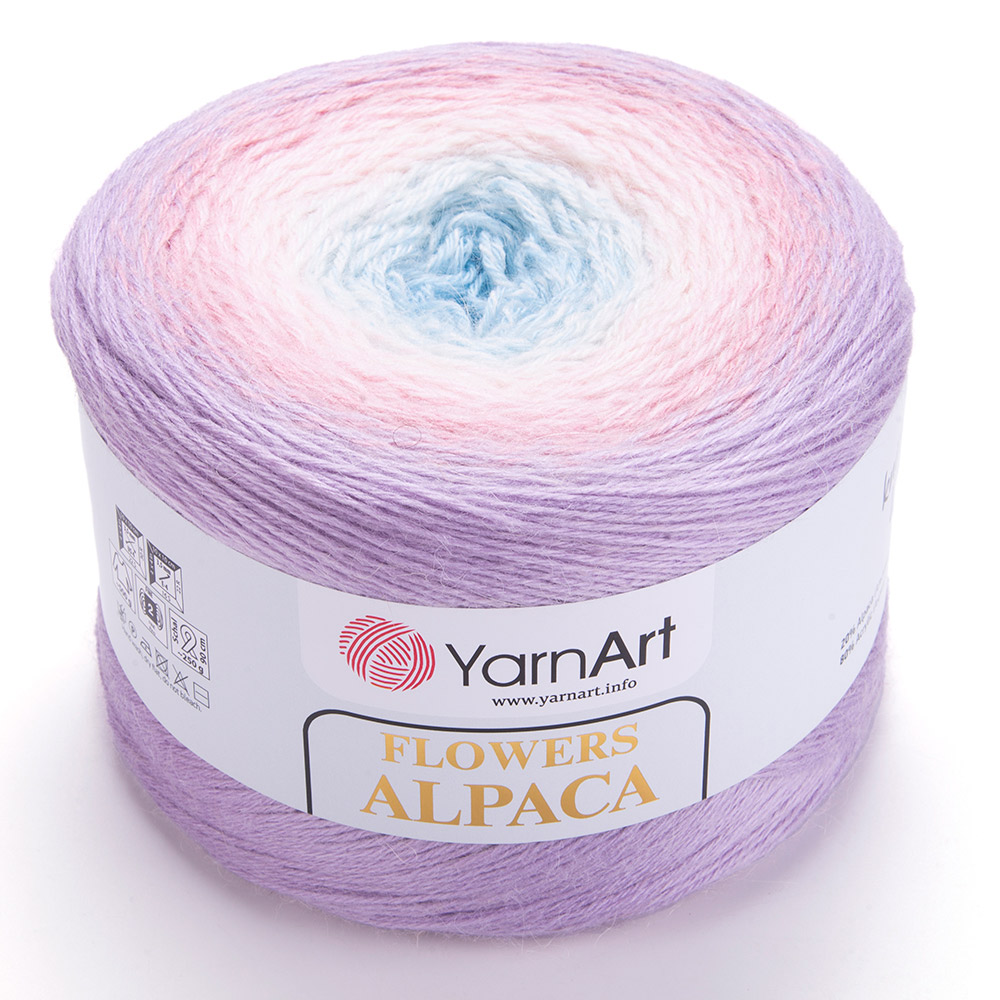 Пряжа YarnArt Flowers Alpaca полушерстяная 250 г 940 м 405 2 мотка - фото 7