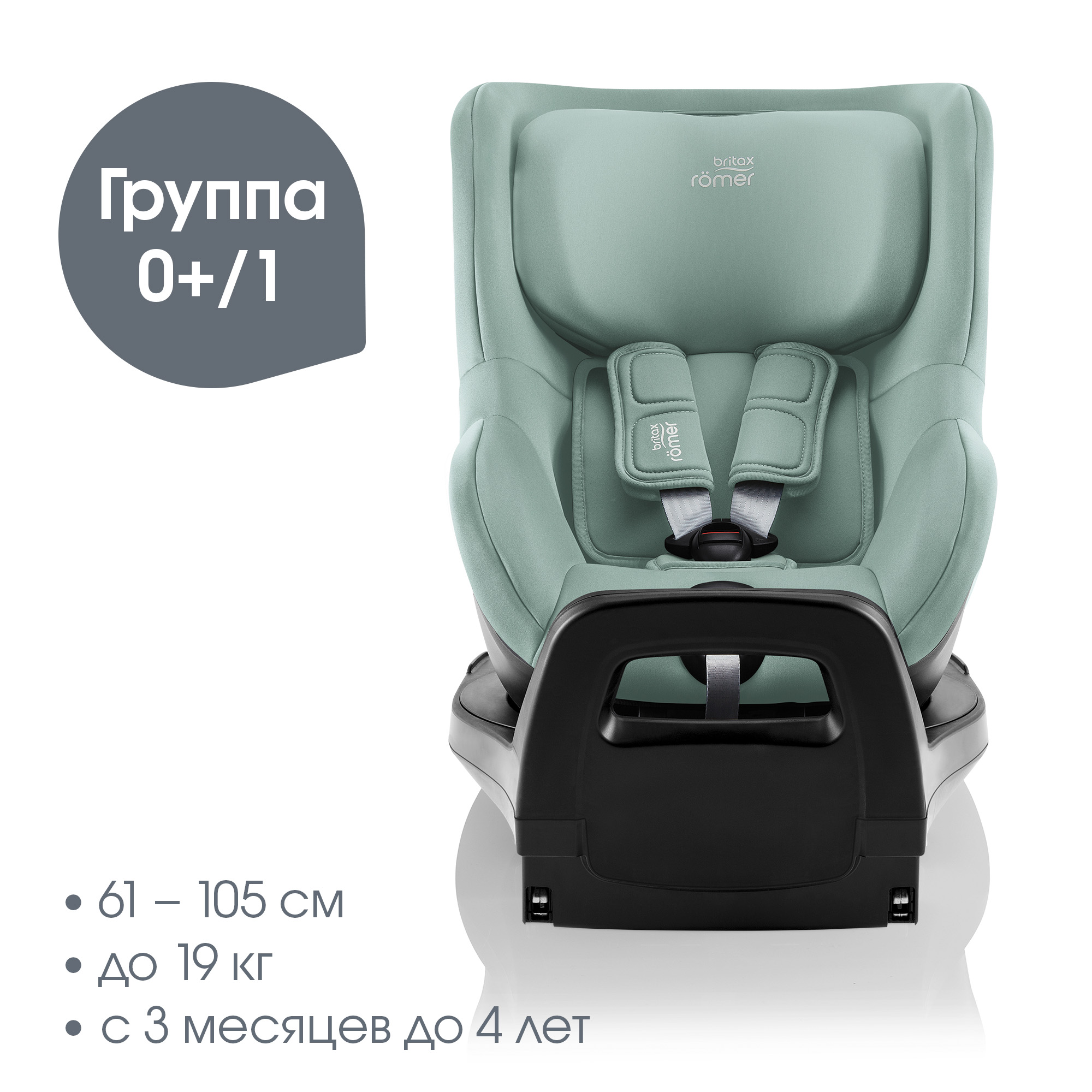 Детское автокресло Britax Roemer Dualfix PRO M Jade Green для детей с 3 мес. до 19 кг - фото 3