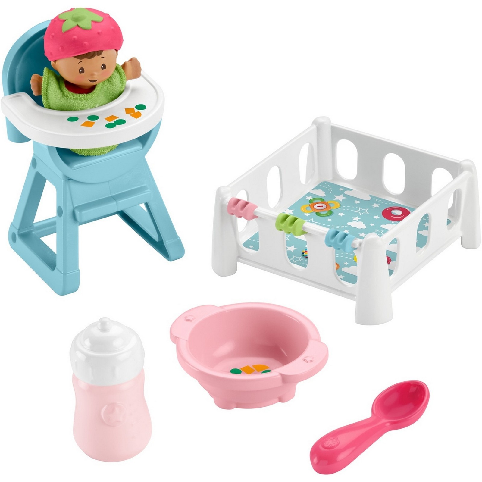 Набор Fisher Price Little People Делюкс Малыши Перекус и засыпашки GKP65  купить по цене 1099 ₽ в интернет-магазине Детский мир