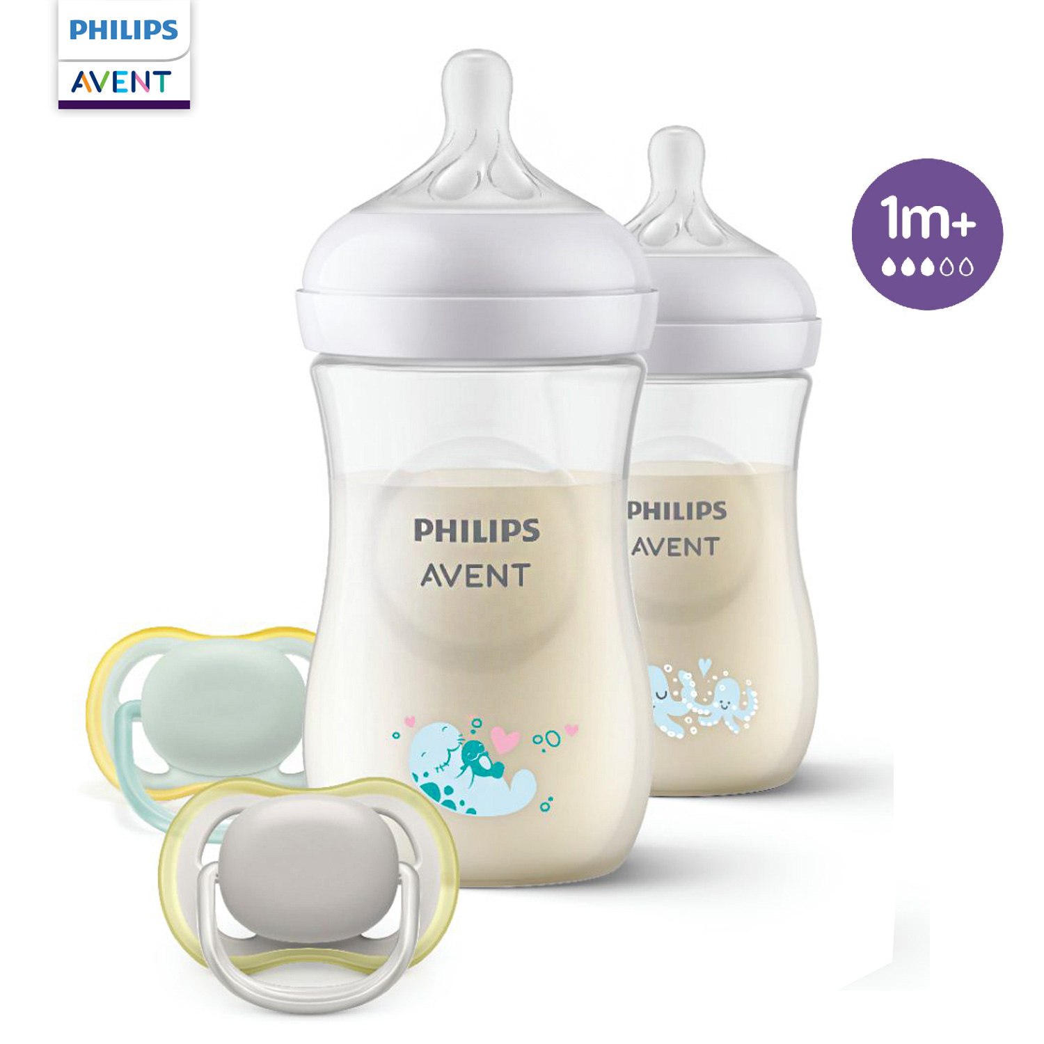 Набор Philips Avent Natural Response Бутылочки и пустышки с 0месяцев SCD837/11 - фото 1