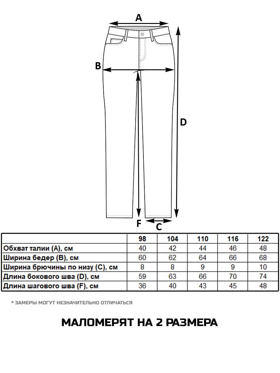 Джинсы-джоггеры СИНЯЯ МОДА VEGANK6011-B39 - фото 2