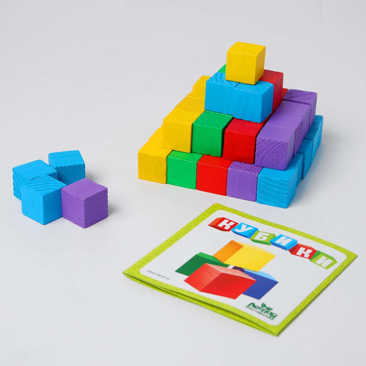 Кубики Лесная мастерская детские - фото 1