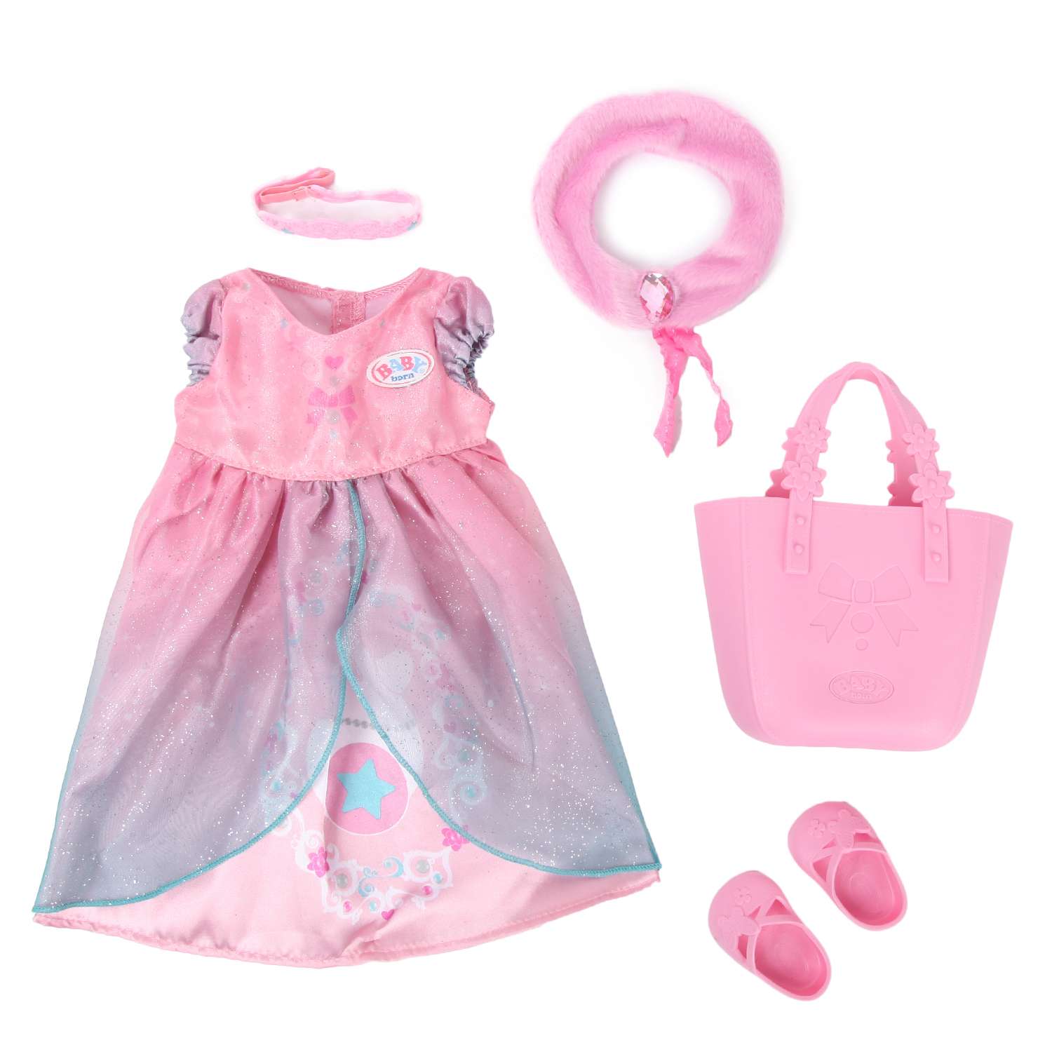Платье для куклы Zapf Creation Baby Born для принцессы 824-807 824-801 - фото 1