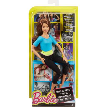 Кукла Barbie Безграничные движения Брюнетка с артикуляцией тела DJY08