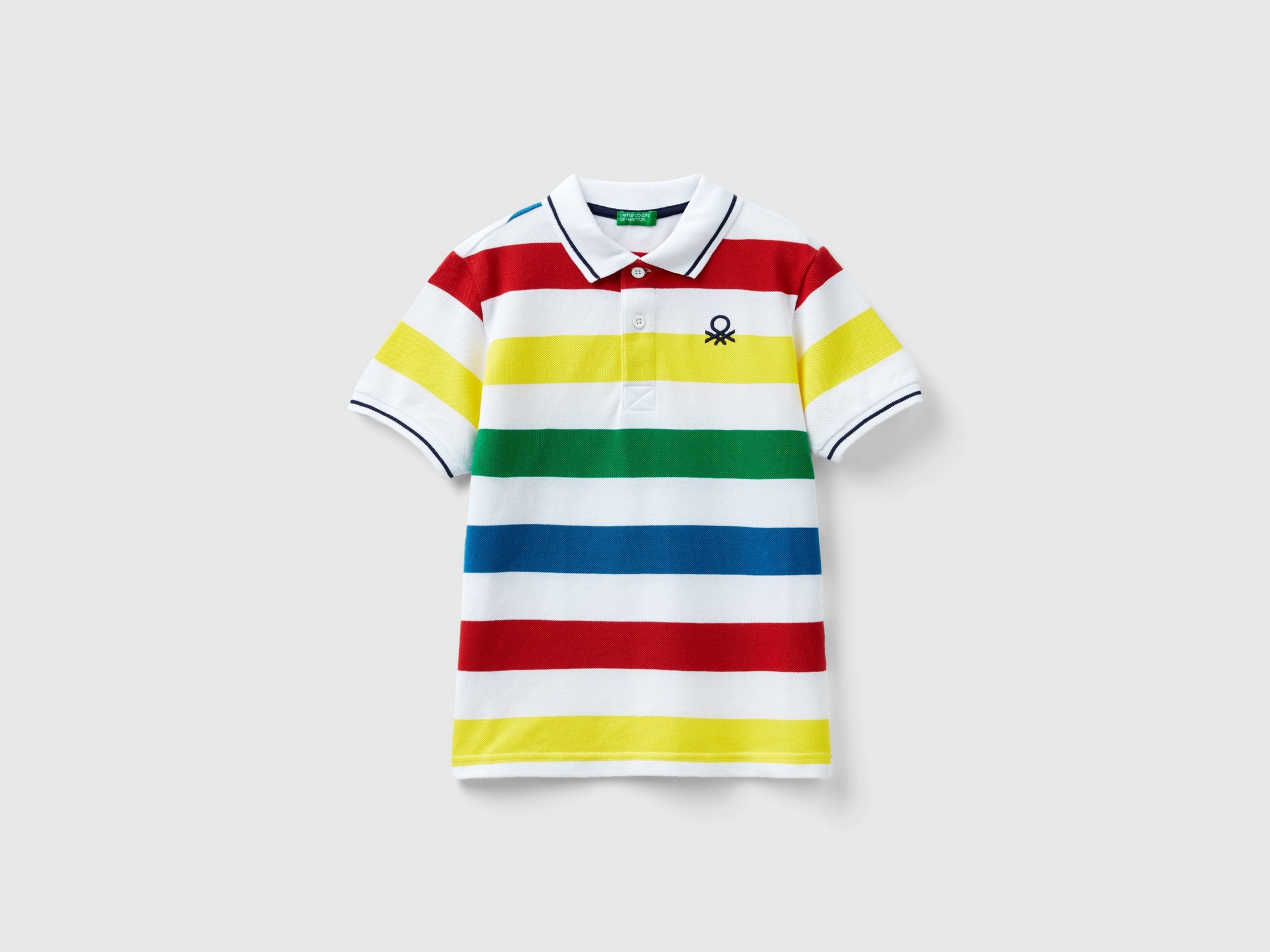 Поло United Colors of Benetton цвет многоцветный 24P_3EJDC301B_910 купить  по цене 2999 ₽ в интернет-магазине Детский мир