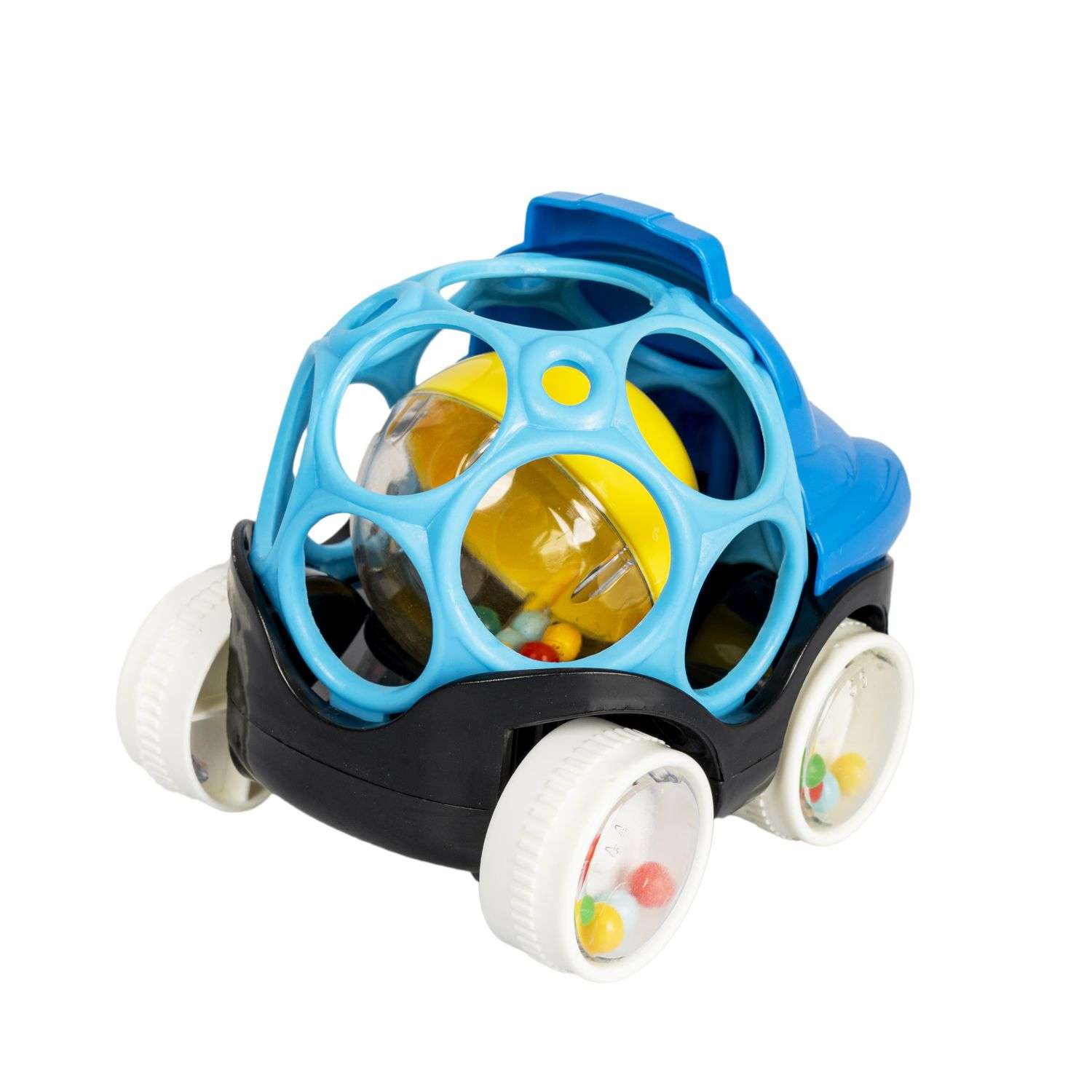 Машинка-погремушка BONDIBON Полиция с шаром синего цвета серия Baby You - фото 5