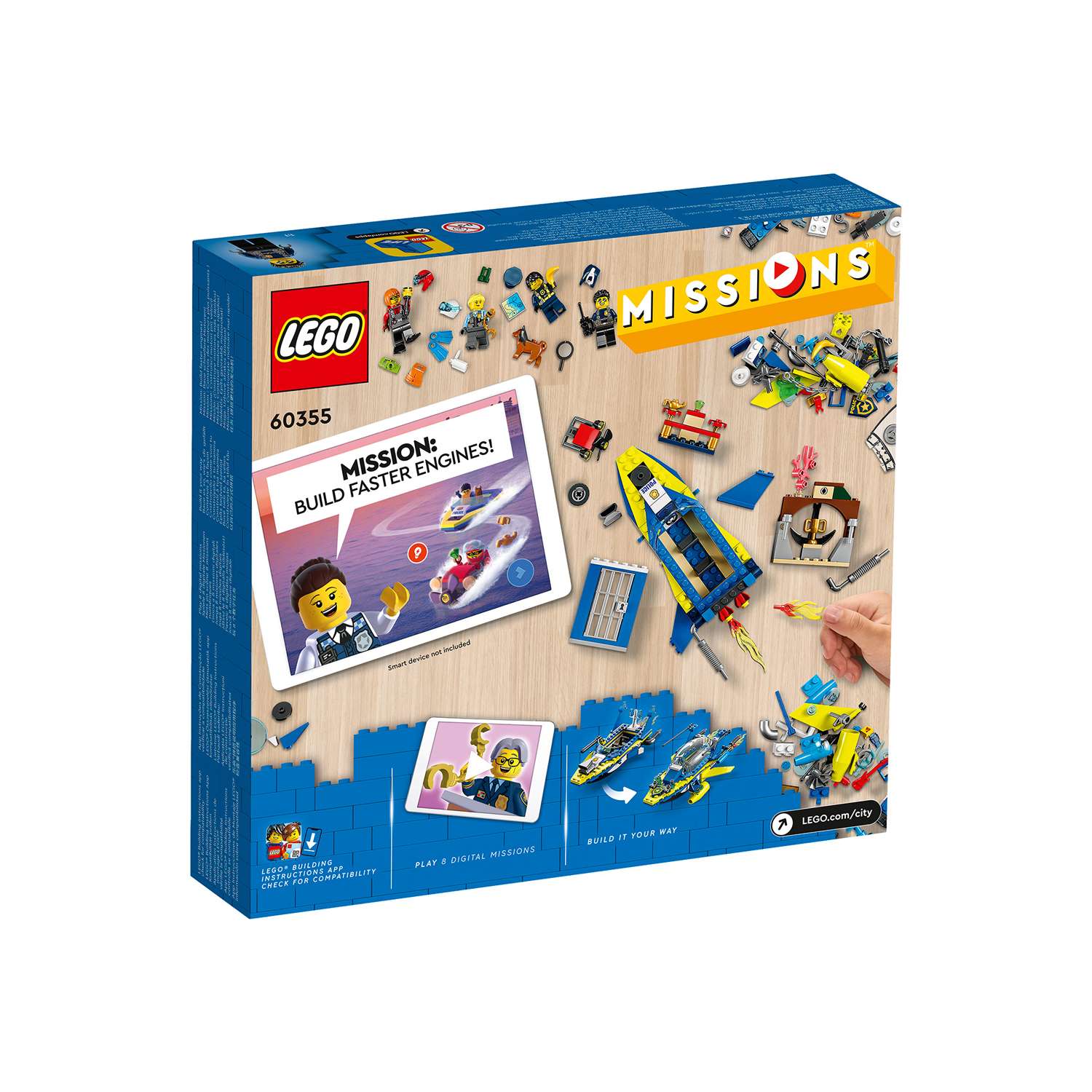Конструктор детский LEGO City Детективные миссии водной полиции 60355 - фото 3
