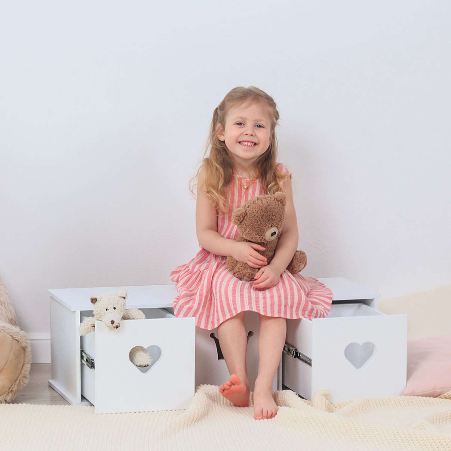 Комод для кукольного домика Pema kids белый Материал МДФ КомодСтефанияБелЗол - фото 1