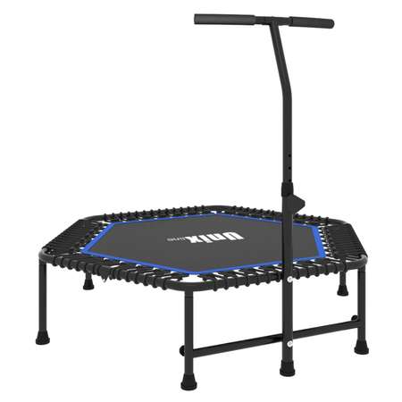 Батут FITNESS Blue UNIX line спортивный с ручкой диаметр 130 см до 130 кг фитнес батут джампинг батут