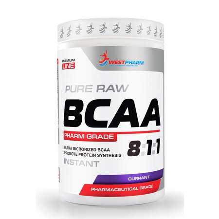 БЦАА WESTPHARM BCAA 8:1:1 Смородина 400 гр 80 порций