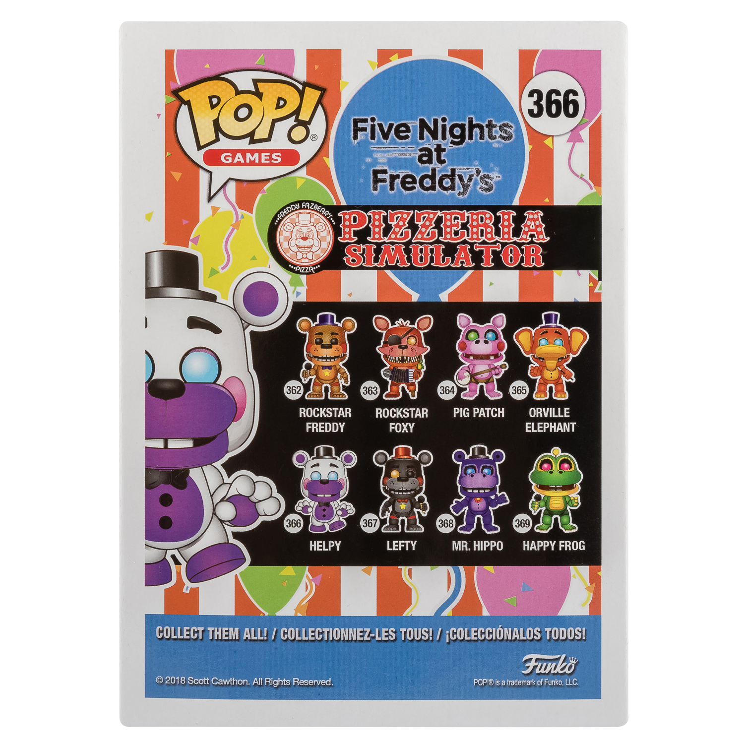 Фигурка Funko Pop vinyl Fnaf pizza Helpy - фото 3