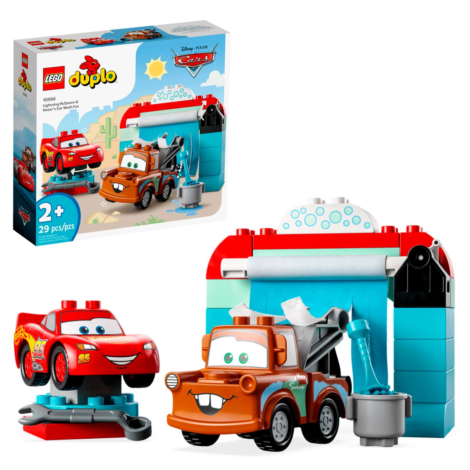 Конструктор детский LEGO Duplo Веселая автомойка 10996 - фото 1