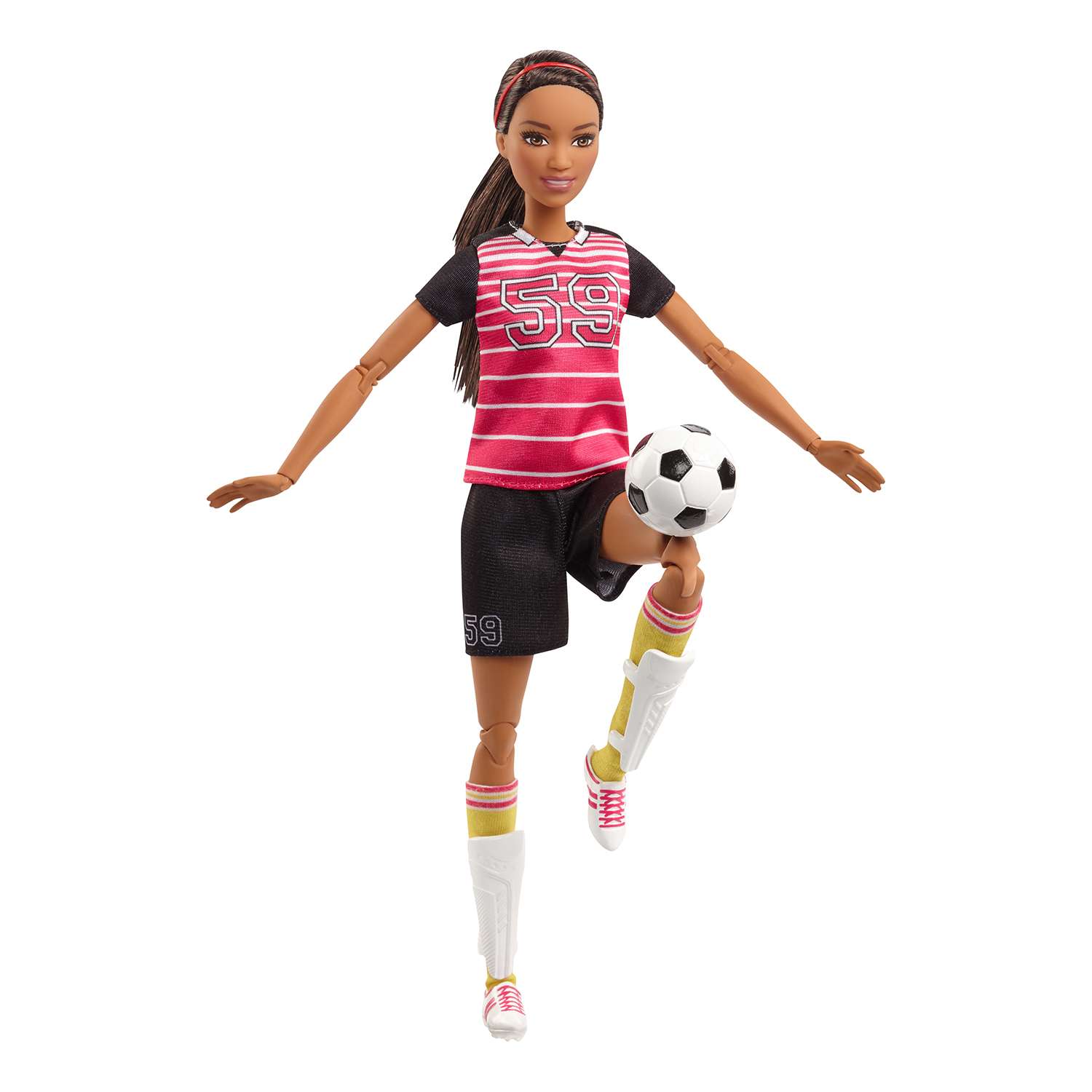 Куклы-спортсменки Barbie Безграничные движения Футболистка (Fcx82) DVF68 - фото 5