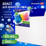 Холст акварельный Brauberg на картоне Art Classic 30х40см грунтованный