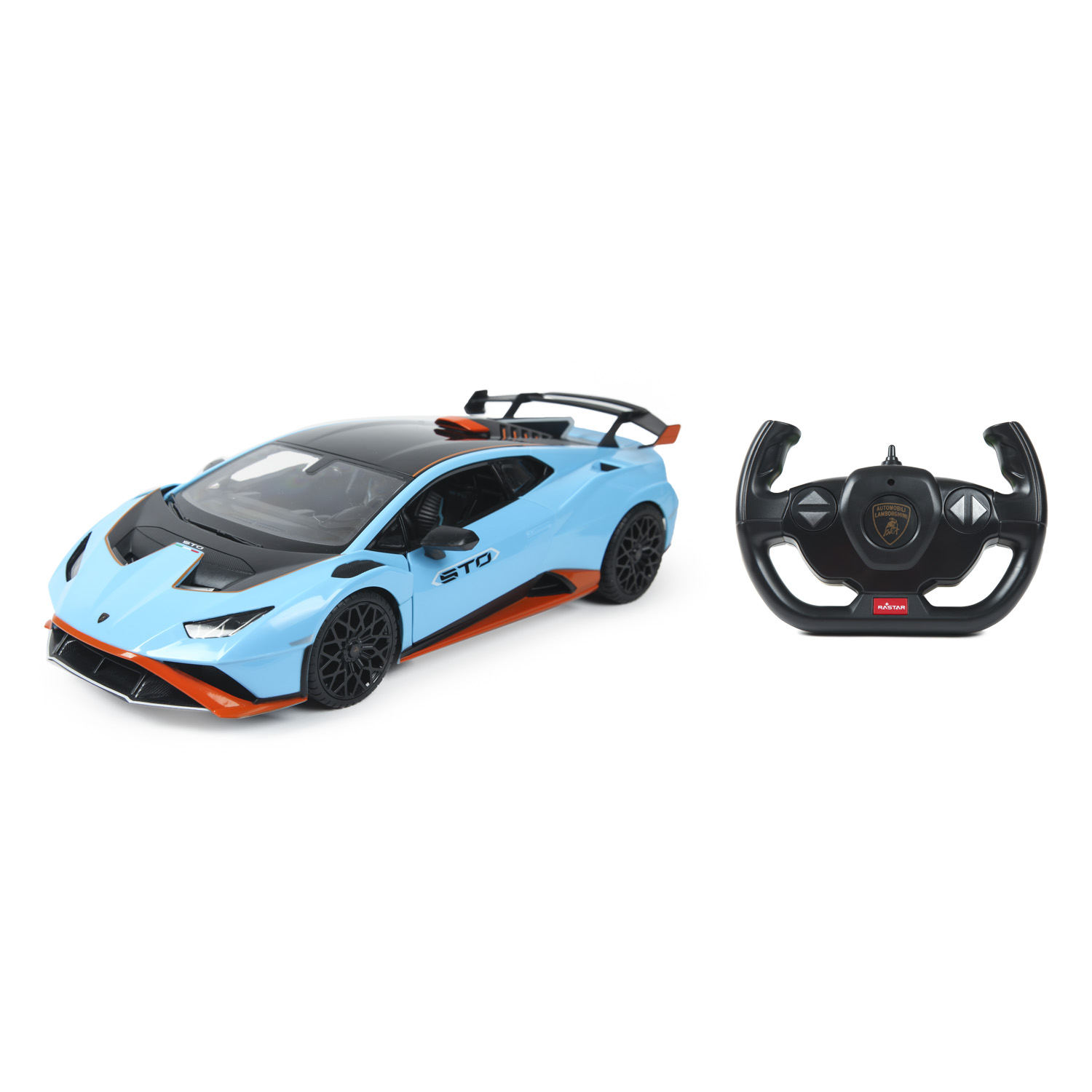 Машина Rastar РУ 1:14 Lamborghini Huracan STO USB Charging Голубая 98760  купить по цене 4299 ₽ в интернет-магазине Детский мир