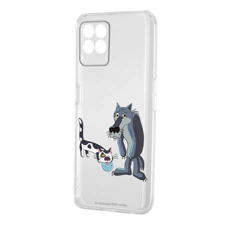 Силиконовый чехол Mcover для смартфона Realme 8i Союзмультфильм Кот и волк