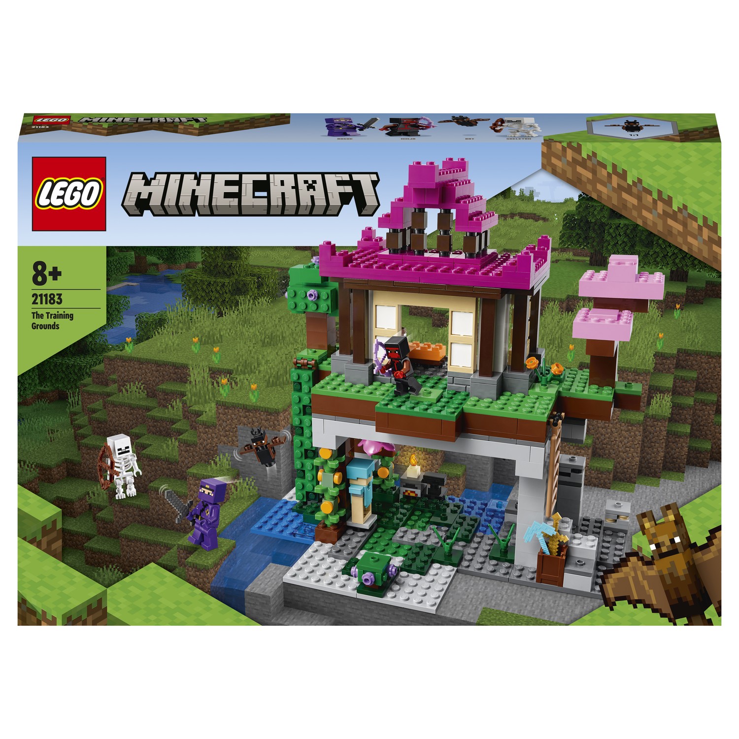 Конструктор LEGO Minecraft Площадка для тренировок 21183 купить по цене  5999 ₽ в интернет-магазине Детский мир