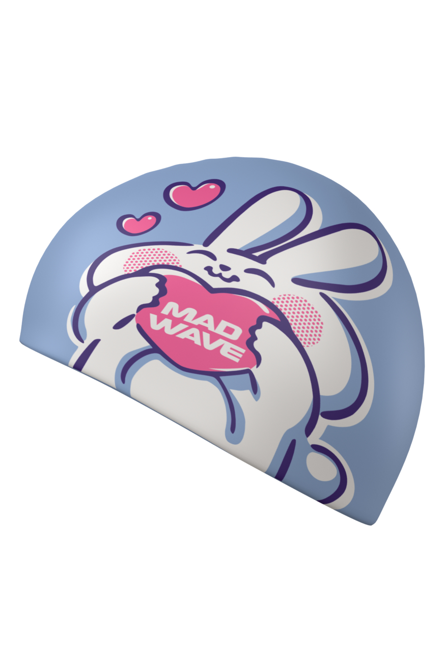 Шапочка для бассейна Mad Wave Rabbit heart M0574 11 0 00W - фото 3