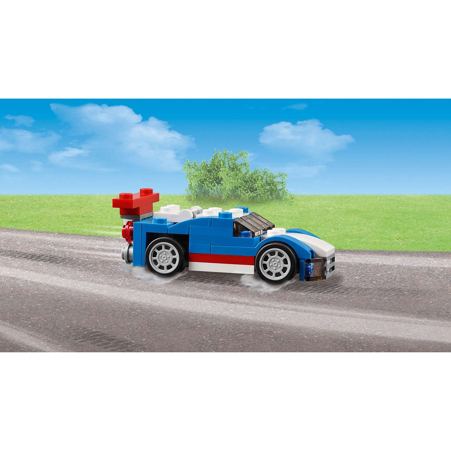 Конструктор LEGO Creator Синий гоночный автомобиль (31027) - фото 7