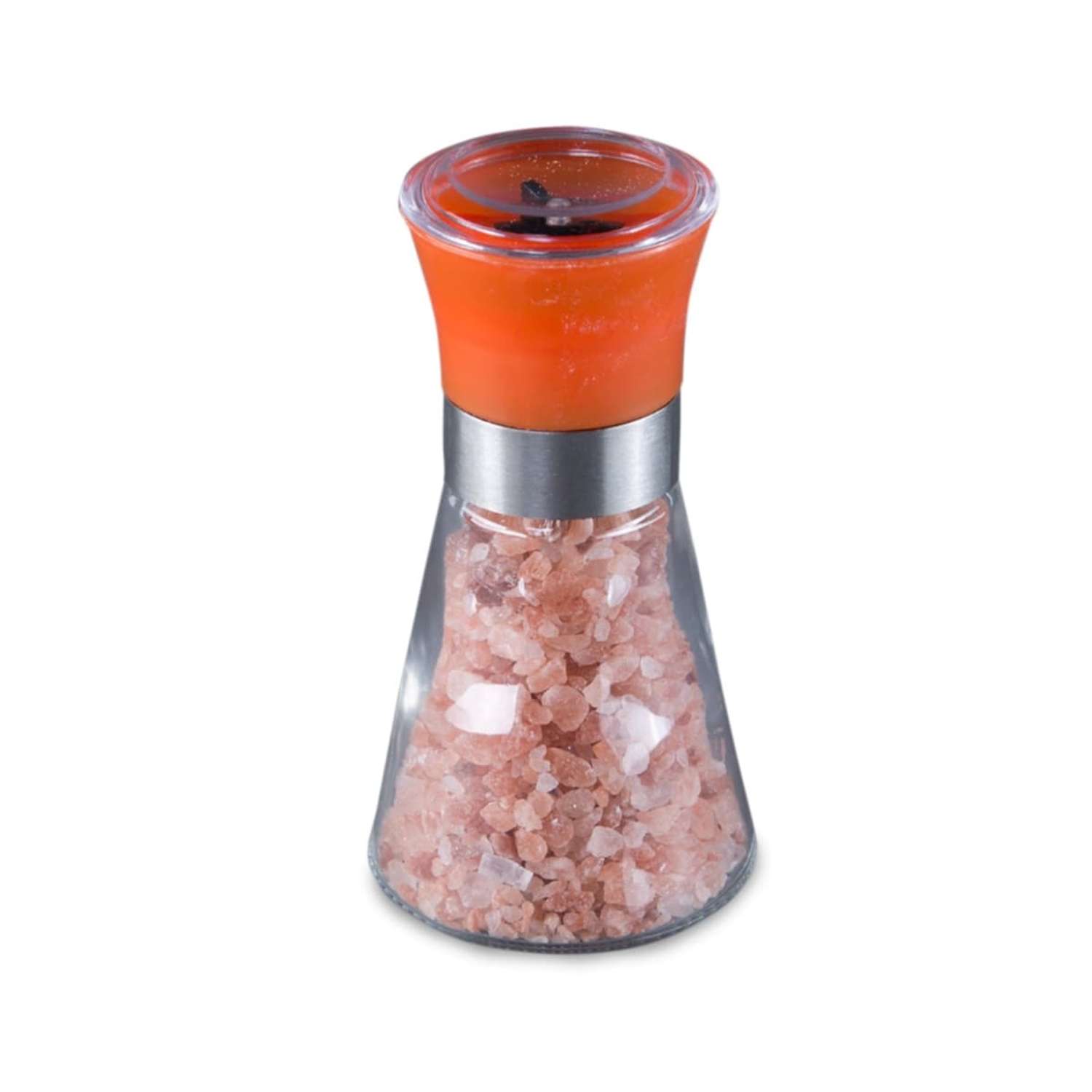 Соль гималайская розовая Wonder Life 2-5мм в стеклянной мельничке с керамическими жерновами 100г цвет оранжевый - фото 1