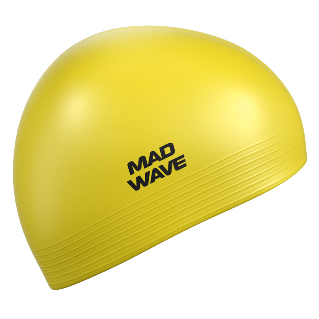 Шапочка для плавания латексная Mad Wave Solid Soft M0565 02 0 06W желтая - фото 2