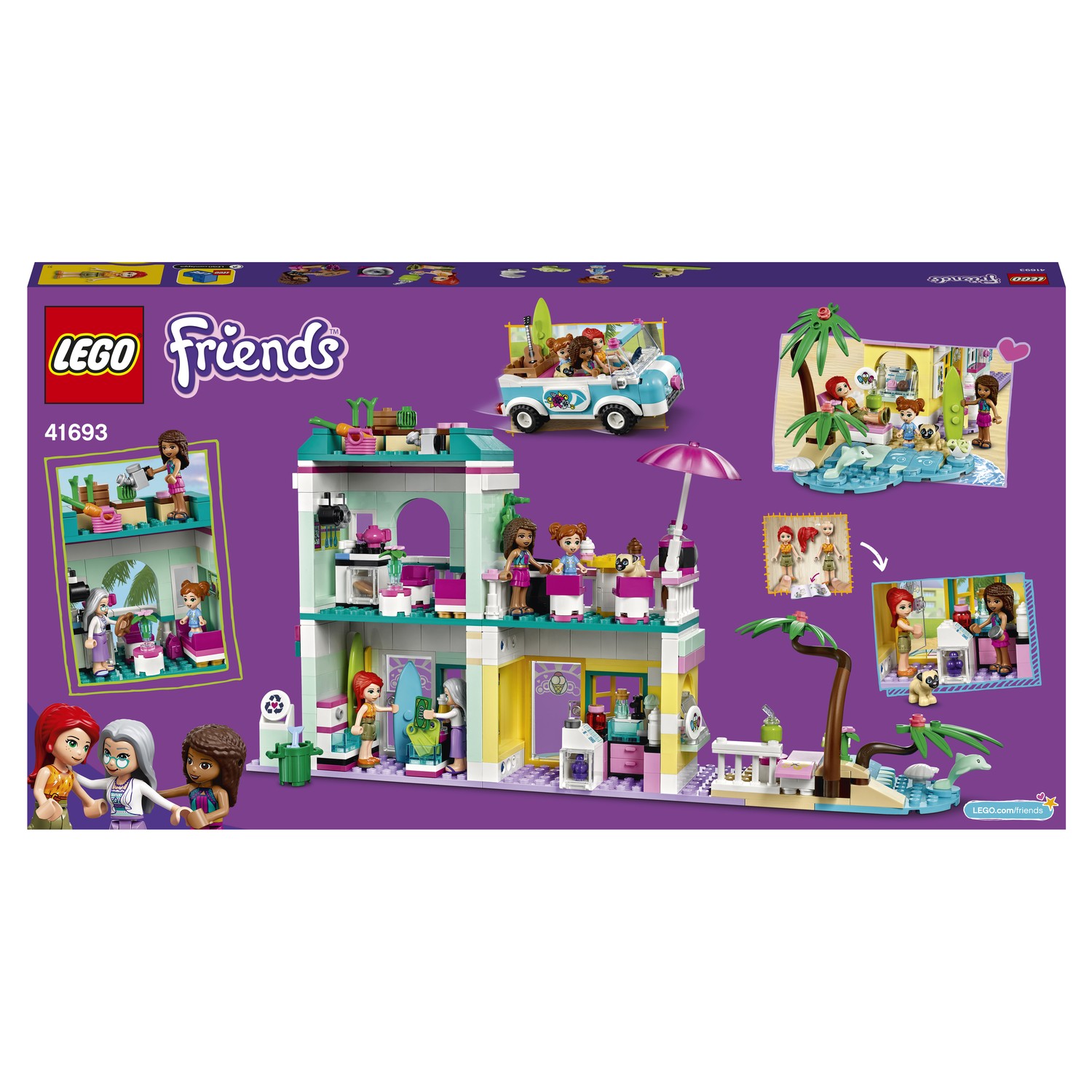 Конструктор LEGO Friends Серферский дом на берегу 41693 купить по цене 3999  ₽ в интернет-магазине Детский мир