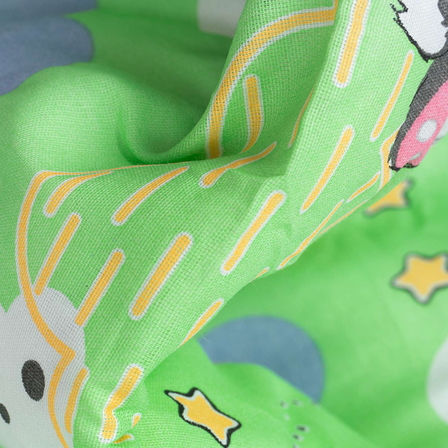 Комплект постельного белья Galtex детский Панды зеленый - фото 5