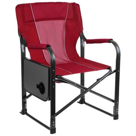 Кресло Maclay туристическое стол с подстаканником р. 63 х 47 х 94 см цвет красный