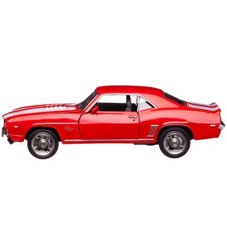 Машина металлическая Uni-Fortune Chevrolet Camaro 1969 красный цвет двери открываются