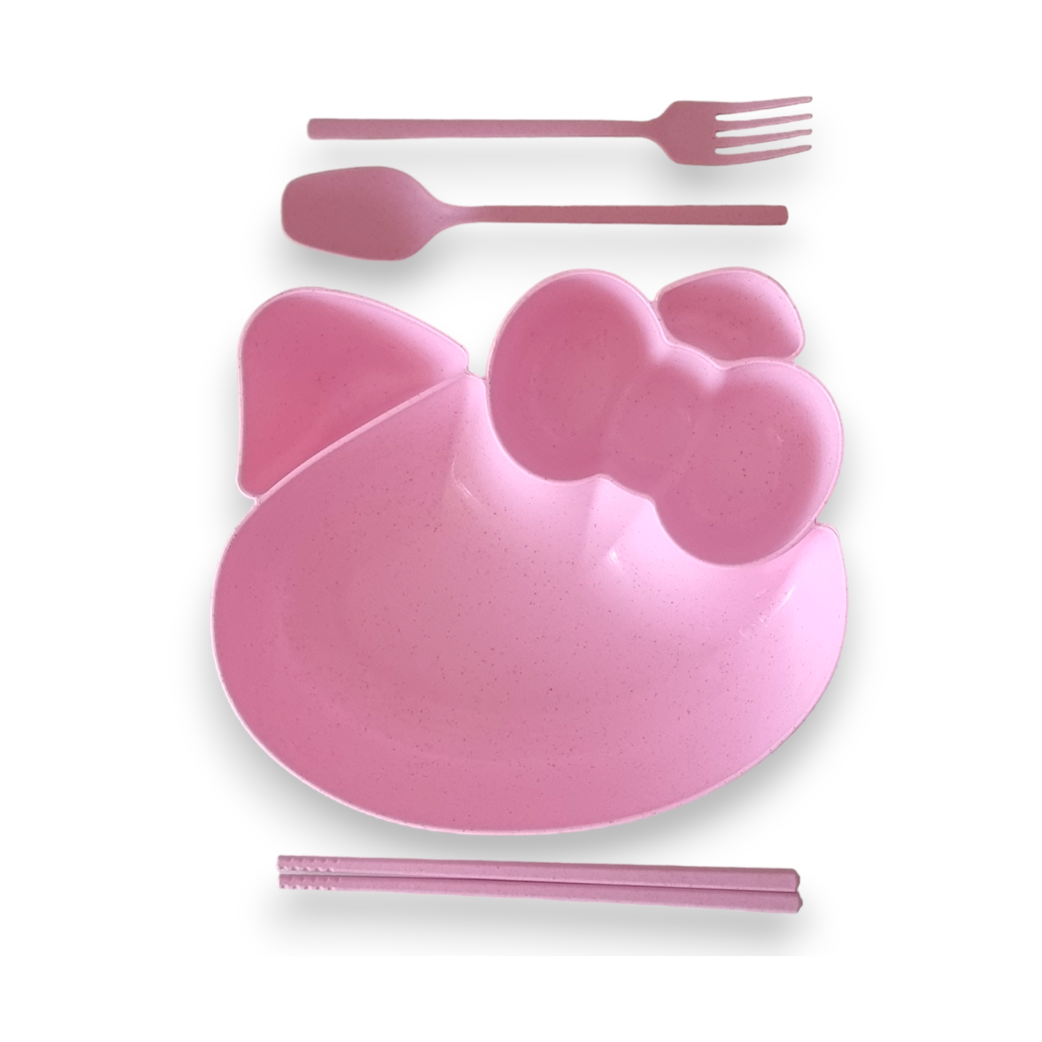 Набор детской посуды Добрый Филин Кошечка розовая 4 предмета - фото 16