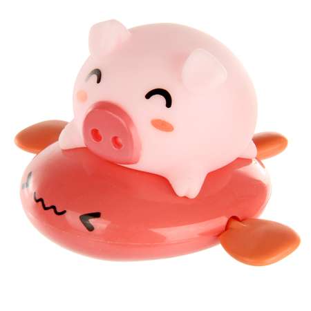 Игрушка для купания Ути Пути Свинка розовая на подушке
