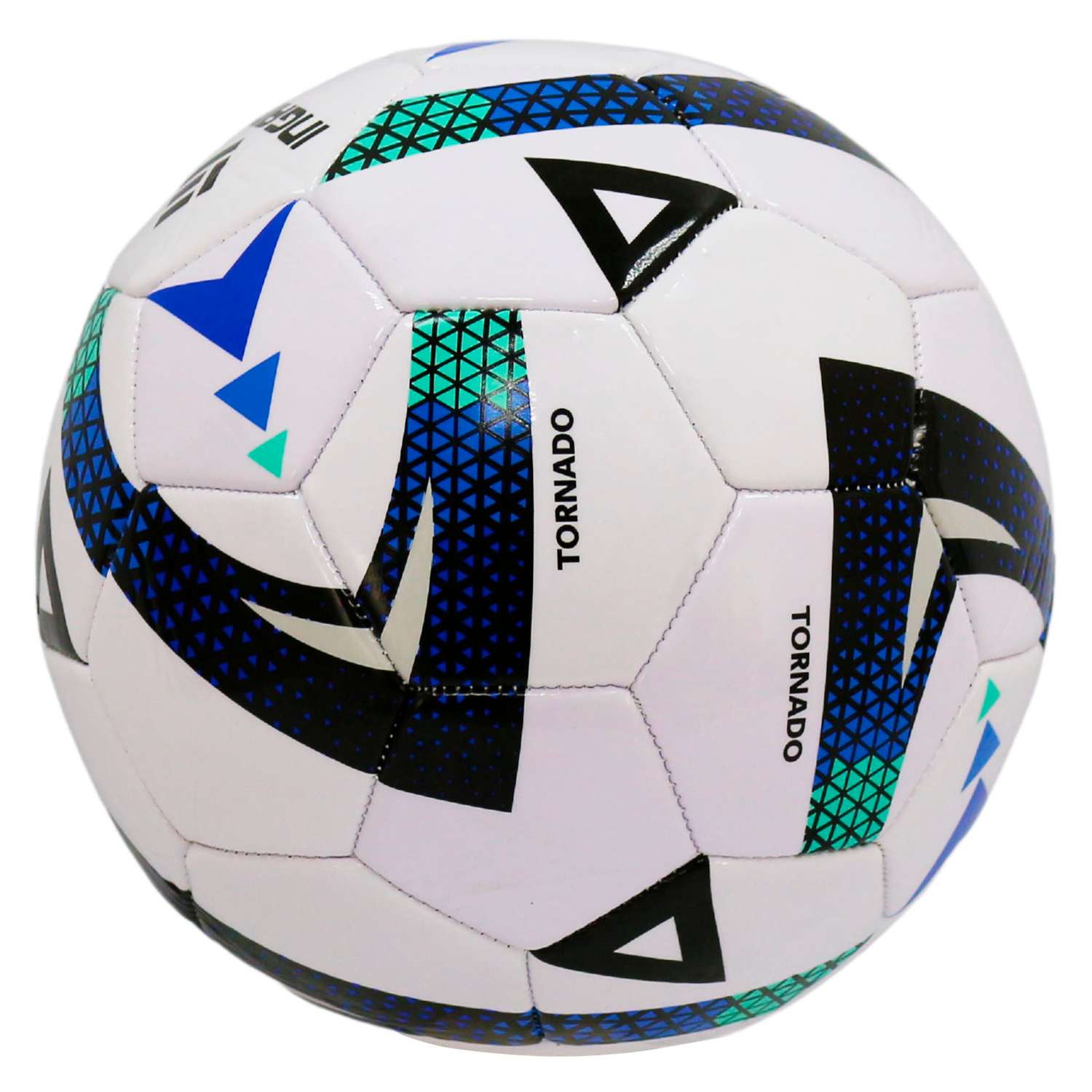 Мяч футбольный InGame Tornado №5 синий - фото 2