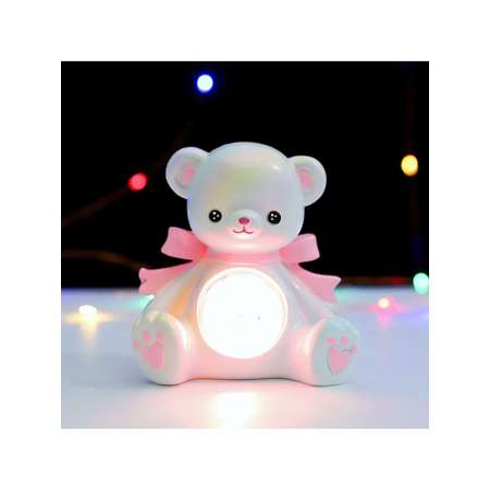 Ночник iLikeGift Teddy bear white