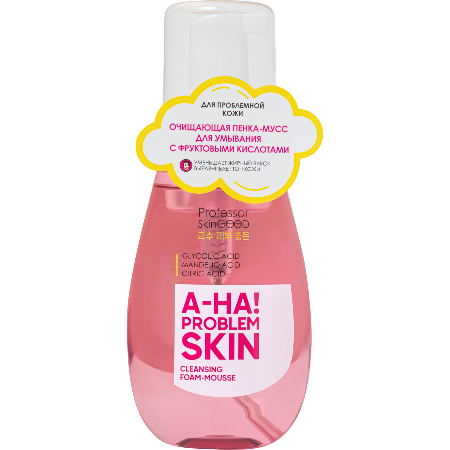 Пенка мусс Professor SkinGOOD для умывания A-HA Проблемная кожа A-HA Problem Skin Cleansing Foam-Mousse 200 мл - фото 1