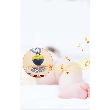 Музыкальный мобиль SHARKTOYS карусель для ребенка 18 песен 3 игрушки