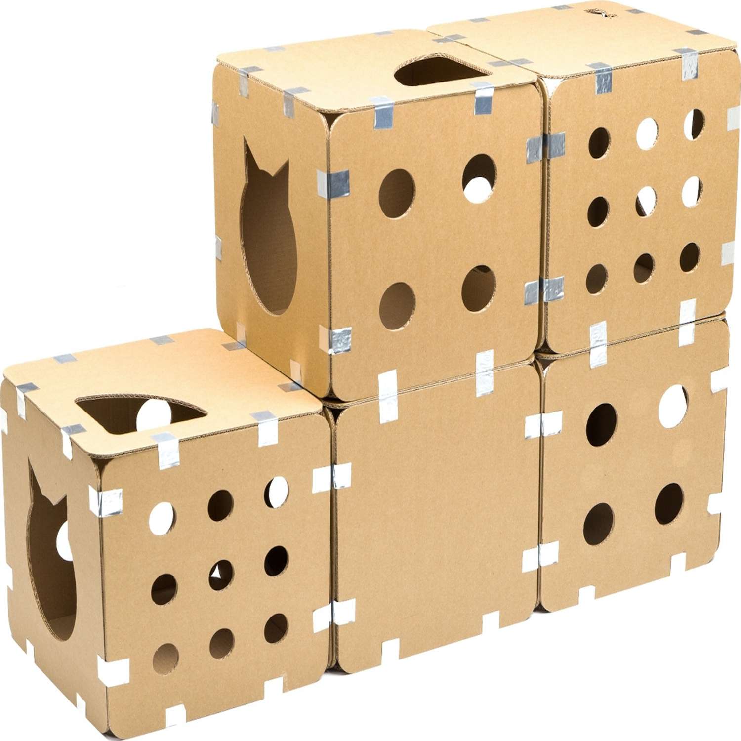 Домик для кошек ECOPET сборный 5 кубов - фото 1