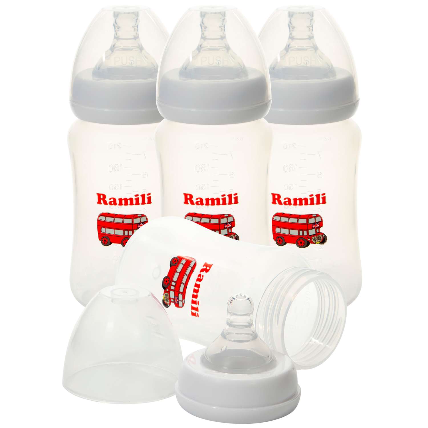 Четыре бутылочки Ramili противоколиковые 240MLX4 - фото 2