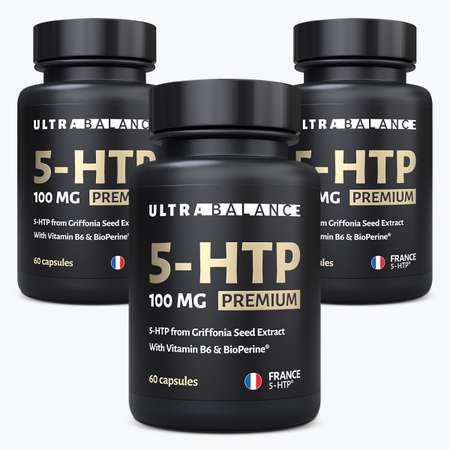 5 HTP 180 капсул UltraBalance 5-Гидроситриптофан из экстракта семян Гриффонии